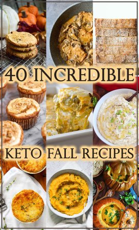 Are you also a HUGE fan of fall comfort foods? Then this round-up will be right up your alley. These 40 amazing keto recipes for fall will totally make your day!