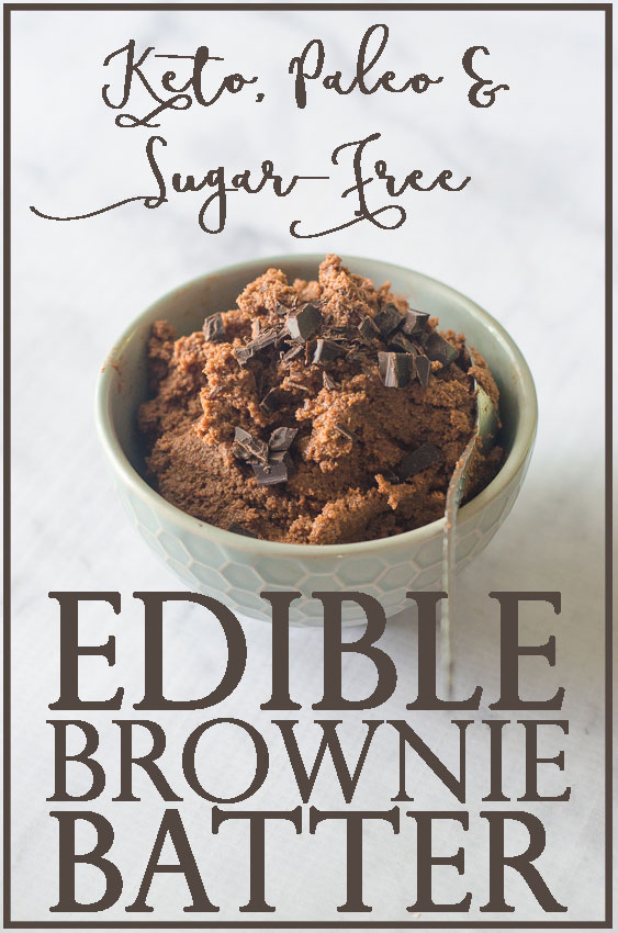 Looking for a super-quick snack or dessert that doesn't require any cooking? Are you a huge lover of deep, rich dark chocolate? Then you've come to the right place! This edible brownie batter is great with a spoon, or as a dip for some strawberries! Low-carb, ketogenic, paleo, sugar-free, gluten-free, grain-free, dairy-free. 