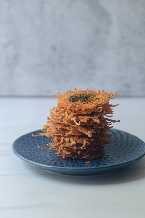 Craving a crunchy snack? These garlic and parsley parmesan crisps are super crispy and salty, and only take a few minutes to bake! Low-carb, keto, animal-based. 