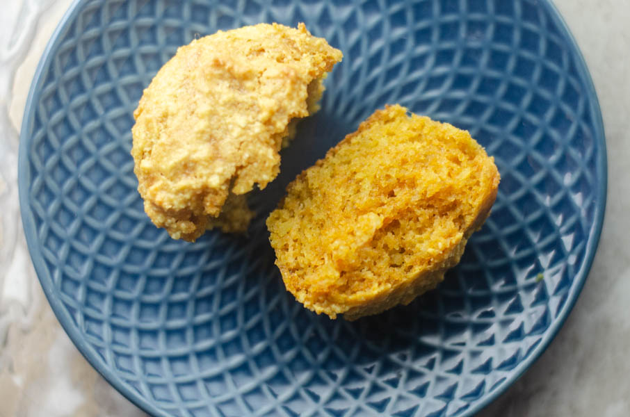 These cornbread muffins are actually corn-free because they are paleo, but they are flavorful and sweet, just like the real deal! Gluten-free, low-carb, dairy-free.