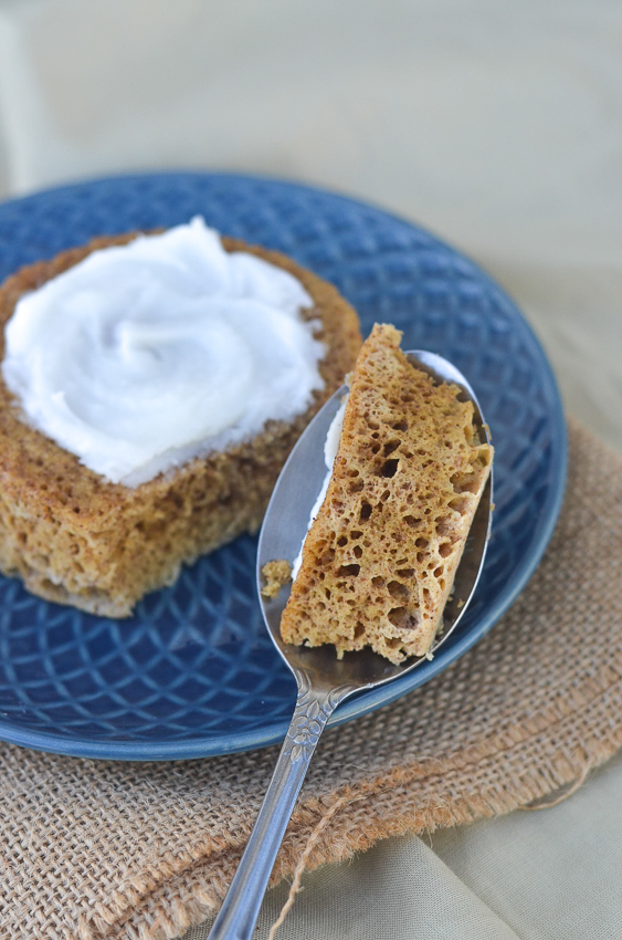 If you're looking for a flavorful dessert or breakfast, you are in the right place! This keto spice mug cake is quick and delicious. Low-carb, paleo, gluten-free, grain-free, dairy-free. 