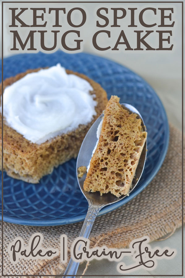 If you're looking for a flavorful dessert or breakfast, you are in the right place! This keto spice mug cake is quick and delicious. Low-carb, paleo, gluten-free, grain-free, dairy-free. 