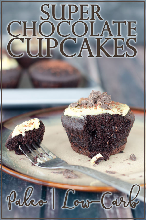 Can you never have enough chocolate? Then you'll LOVE these super chocolate cupcakes! Not only are they paleo and low-carb, but they're also dairy-free, gluten-free and grain-free.