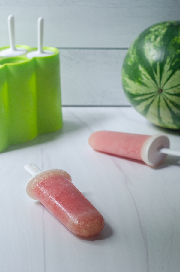 Watermelon coconut popsicles are perfect for any diet! No added sugar, Whole30, vegan. 