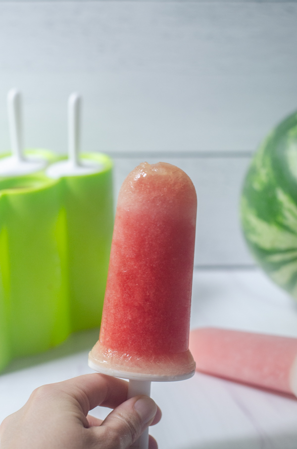 Watermelon coconut popsicles are perfect for any diet! No added sugar, Whole30, vegan. 