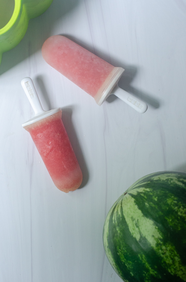 Watermelon coconut popsicles are perfect for any diet! No added sugar, Whole30, vegan. 