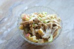 A delicious dish for warm days and family BBQs, this apple chicken salad is simple and healthy! Paleo, Whole30, dairy-free.