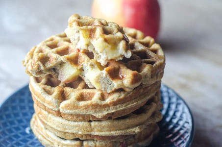 These delicious apple cinnamon waffles are a tasty weekend breakfast. Filled with fresh apples and healthy coconut flour. Paleo, gluten-free, dairy-free.