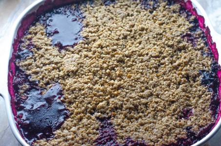 This Paleo blueberry crumble is the perfect dessert for when you have a surplus of blueberries from the garden. Gluten-free, dairy-free, vegan.