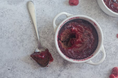 chocolate raspberry mini cakes for two gluten free grain free