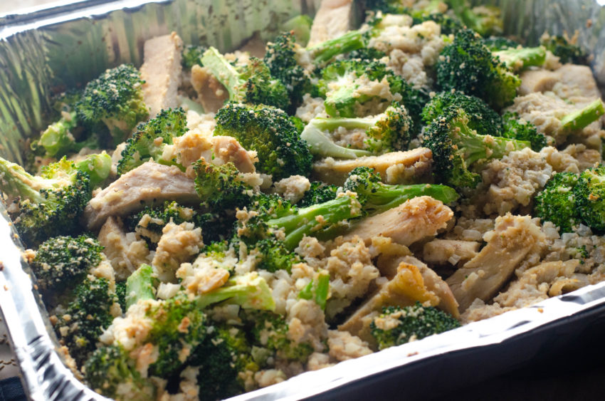 Creamy chicken and broccoli casserole made with a cashew cream or macadamia nut cream sauce. Low-carb, ketogenic, whole30 compliant, Paleo, dairy-free, gluten-free, grain-free.