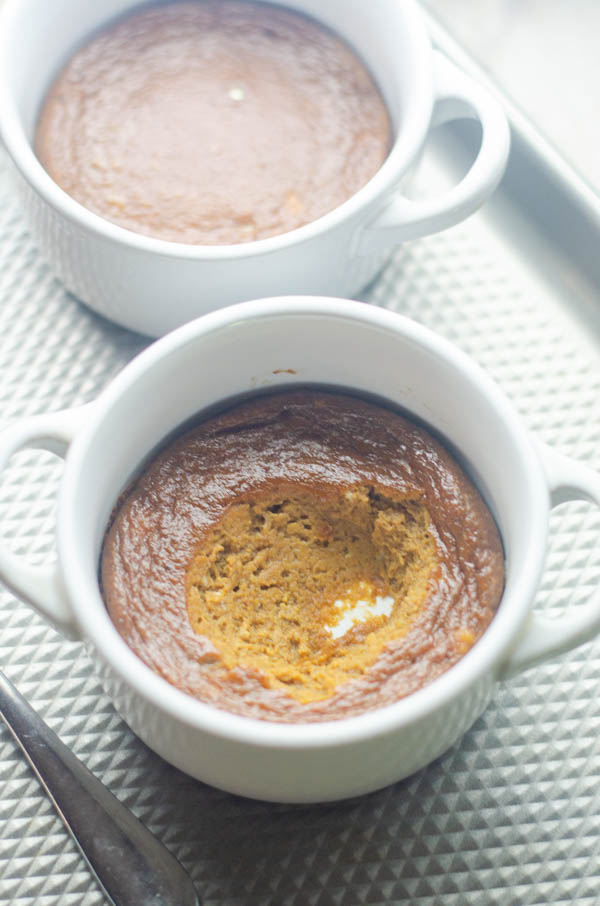 A delicious fall treat, this creamy pumpkin custard for two is a simple dessert to make. Paleo, low-carb, dairy-free.