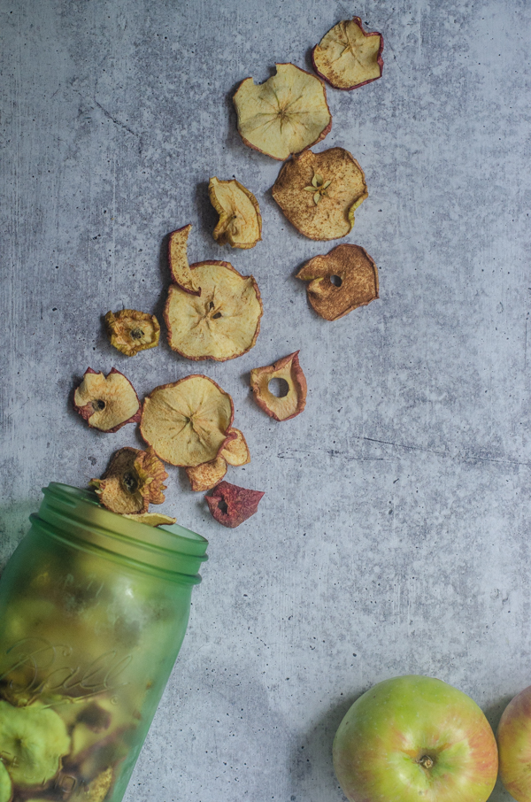 If you have an abundance of apples, these dried apple slices are a great way to preserve them! Paleo, Whole30, Vegan.