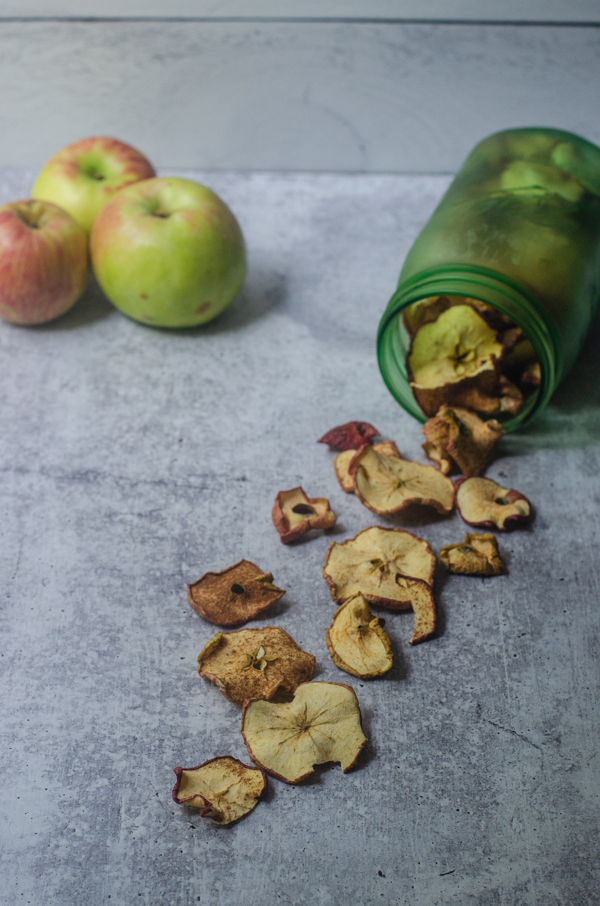 If you have an abundance of apples, these dried apple slices are a great way to preserve them! Paleo, Whole30, Vegan.