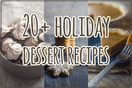 In need of some holiday dessert inspiration? These 20+ holiday dessert recipes will give you tons of ideas! All recipes are gluten-free and most are also dairy-free and paleo/keto friendly or adaptable.