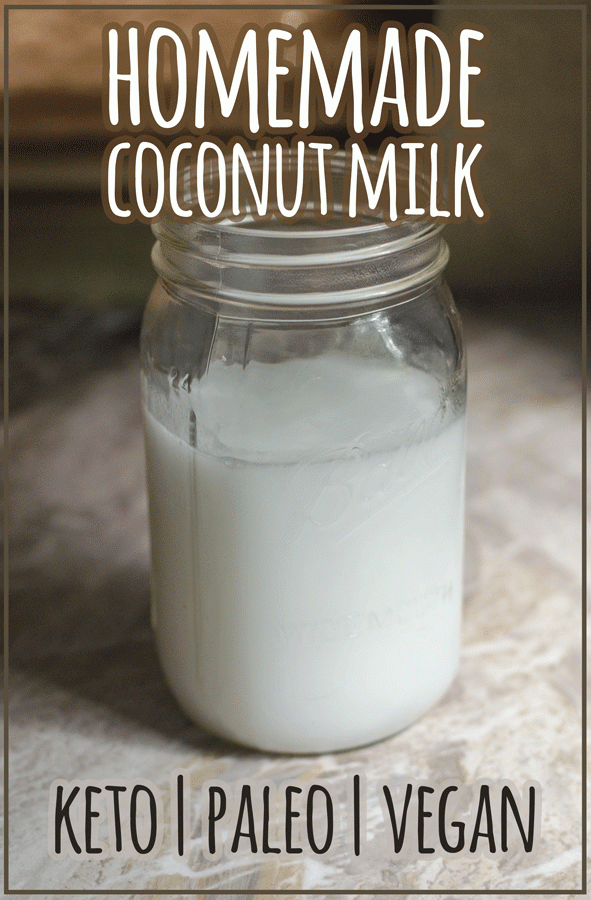 A delicious two-ingredient homemade coconut milk recipe, without any synthetic vitamins or additives! Keto, paleo, Whole30, vegan. 