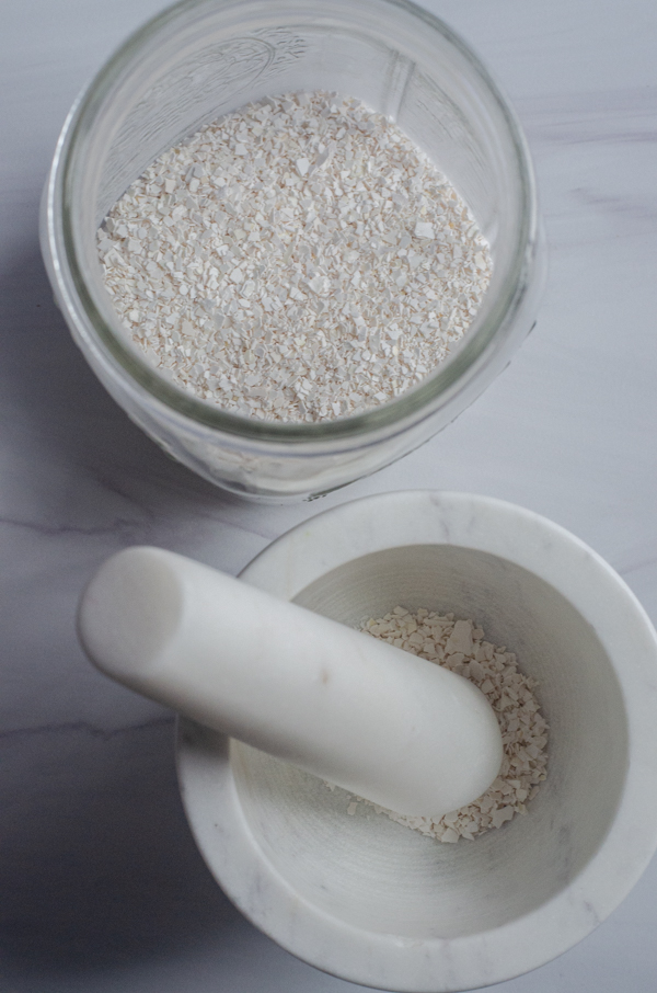 homemade eggshell powder for garden or chickens