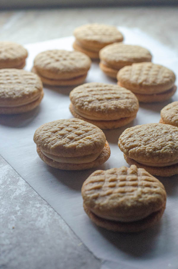 These low-carb do-si-do cookies are just like the ones the Girl Scouts sell, but they are free from tons of allergens! These are gluten-free, grain-free, dairy-free and sugar-free.