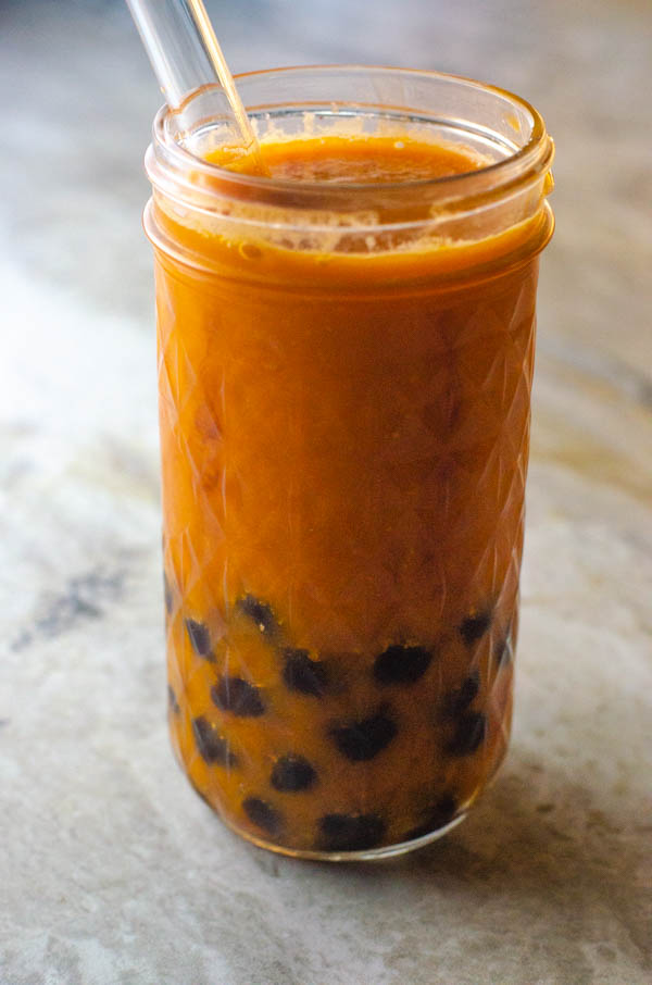 This easy homemade milk tea is a fun and customize-able drink to make at home! Can be made sugar-free, dairy-free and vegan.