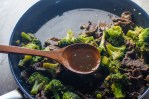 An incredibly quick and easy weeknight dinner, this beef with broccoli is better than takeout! Low in carbs, Whole30, Paleo, soy-free, gluten-free, grain-free, corn-free.