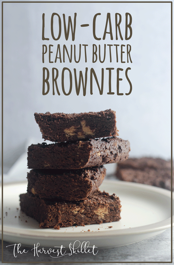 These peanut butter brownies are moist, rich and totally delicious! They're low-carb, keto, gluten-free and dairy-free. 