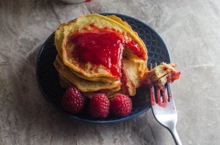 A delicious Valentines Day or anytime treat, this sweet keto raspberry sauce is amazing! Low-carb, sugar-free, paleo, vegan.