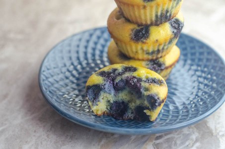 These low-carb blueberry muffins are one of my favorite breakfasts of all time. Super easy and healthy! Low-histamine, Paleo, gluten-free, grain-free, dairy-free.