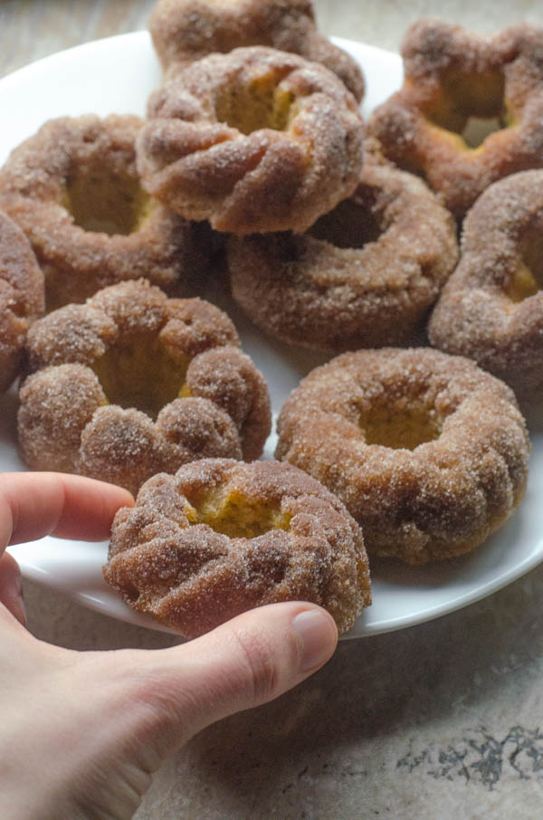 In need of a sweet, sugary treat? These low-carb cinnamon sugar donuts are the perfect breakfast. Prep ahead and enjoy all week long on busy mornings! Keto, low-carb, Paleo, gluten-free. 