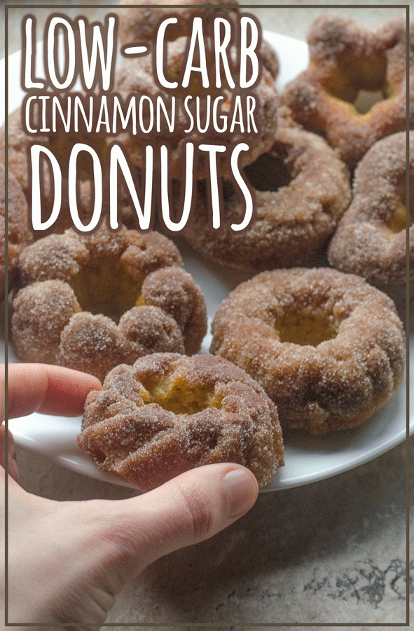 In need of a sweet, sugary treat? These low-carb cinnamon sugar donuts are the perfect breakfast. Prep ahead and enjoy all week long on busy mornings! Keto, low-carb, Paleo, gluten-free.