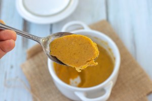 A delicious and smooth no-bake pumpkin pie filling for one. Can easily be modified to make a family-sized portion! Paleo, keto, gluten-free, grain-free, sugar-free, dairy-free, soy-free. 