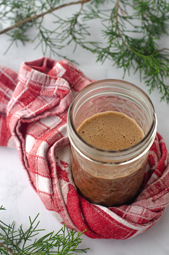 If you're looking for a holiday twist on one of my favorite and most popular recipes, Keto Hot Chocolate, then this Peppermint Bulletproof Hot Chocolate is perfect! Dairy-free, keto, Paleo. 