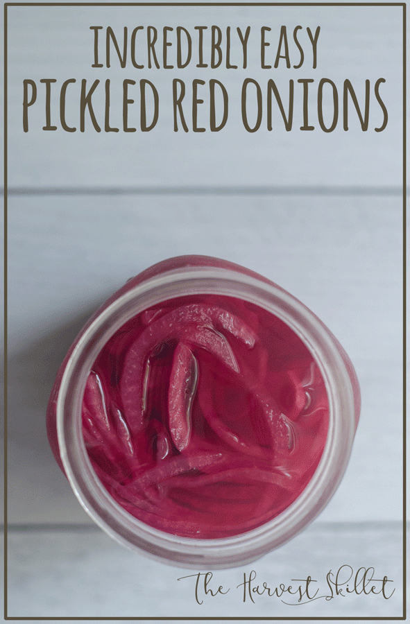 These incredibly easy pickled red onions take just minutes to prepare, then simply leave them in your fridge for a few days. Suitable for almost every diet!