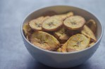 healthy baked plantain chips