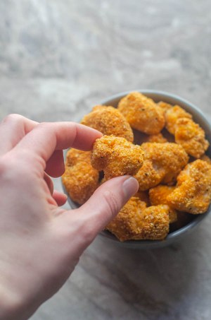 This easy keto popcorn chicken is a huge hit at get-togethers! Paleo, low-carb and Whole30.