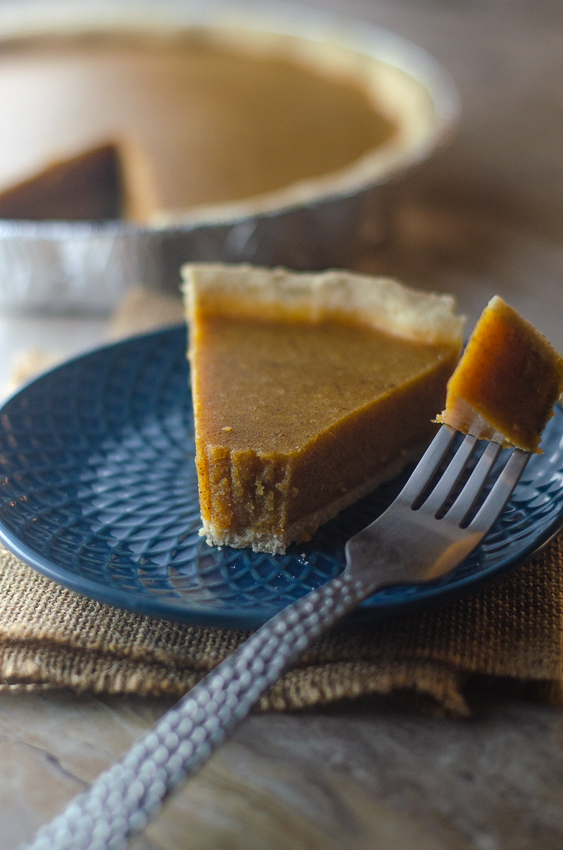 This is definitely my favorite fall dessert recipe ever! A downright delectable pumpkin pie with no-bake filling! Keto, Paleo, low-carb, gluten-free, grain-free, dairy-free.