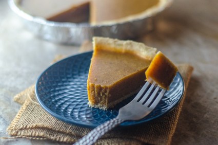 This is definitely my favorite fall dessert recipe ever! A downright delectable pumpkin pie with no-bake filling! Keto, Paleo, low-carb, gluten-free, grain-free, dairy-free.