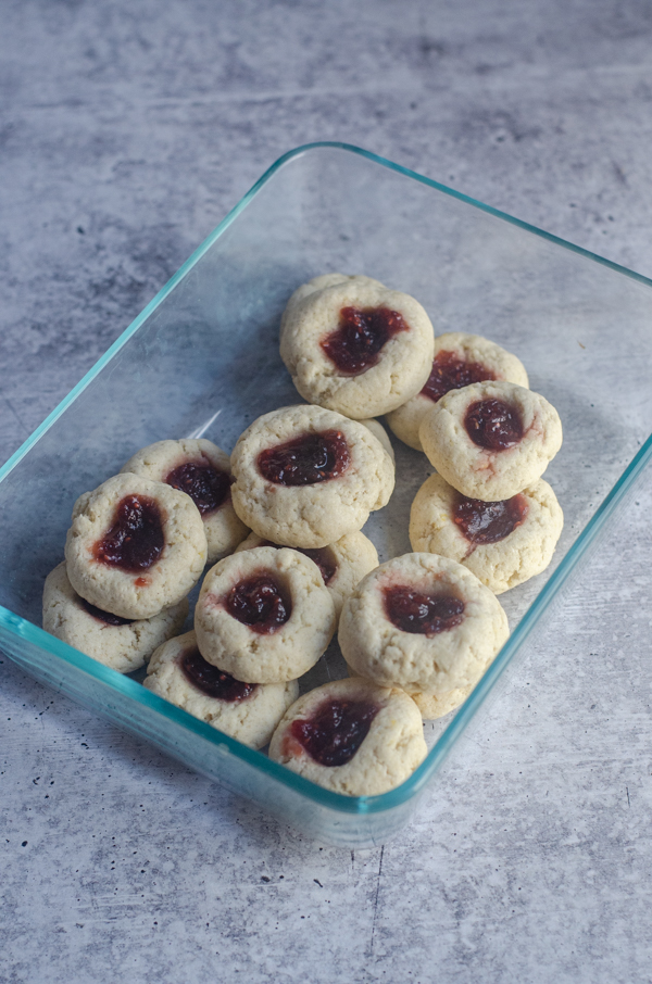 These gluten-free jam thumbprint cookies are a healthier version of a traditional holiday favorite. The entire family will enjoy them!