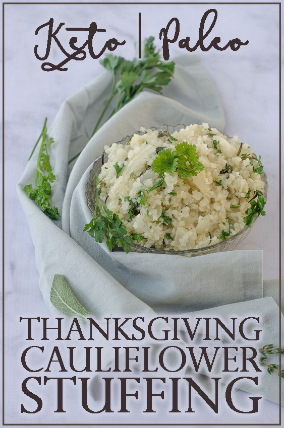 If you're looking to do the holidays a bit healthier this year, then this Thanksgiving Cauliflower Rice Stuffing is right up your alley! Keto, paleo, gluten-free, grain-free, dairy-free. 