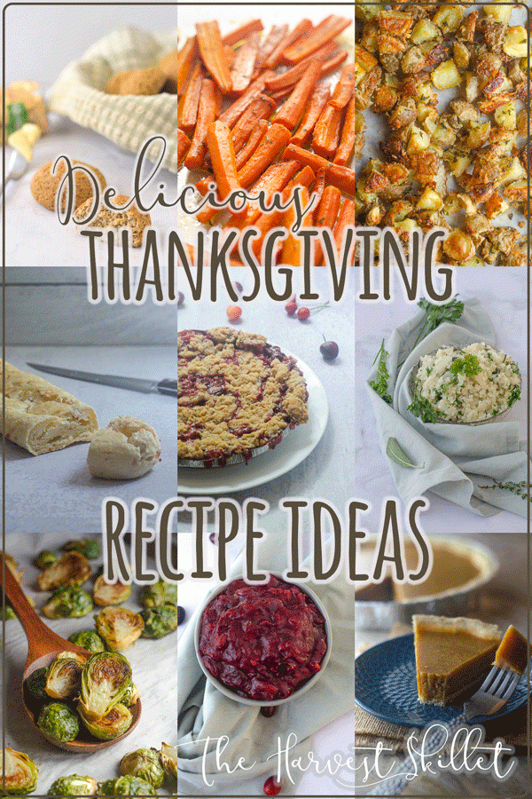 Looking for some incredibly delicious Thanksgiving recipe ideas? This post includes 16 different side dish, bread and dessert ideas to please just about anyone, but especially those with dietary restrictions such as gluten-free, grain-free, dairy-free, keto and paleo.